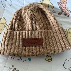 Carhartt Tan Cable Knit Beanie